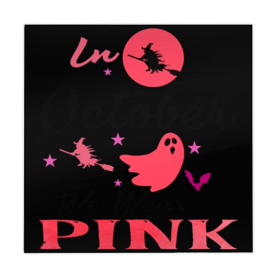 IN OCTOBER WE WEAR PINK, breast cancer awareness Mahjong Mats