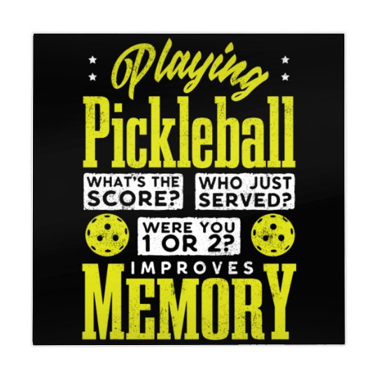 Playing Pickleball improves memory Mahjong Mats