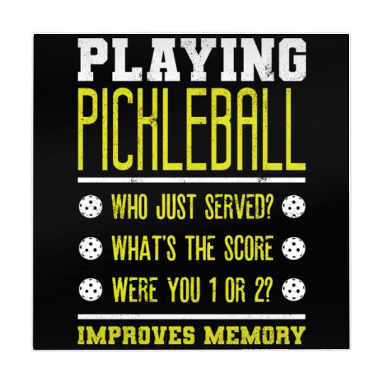 Playing Pickleball improves memory Mahjong Mats