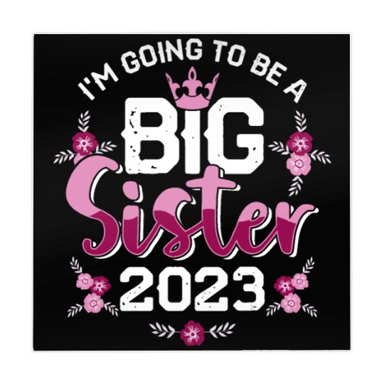 Big Sis 2023 - Big Sister Baby Family Birth Girl Mahjong Mats