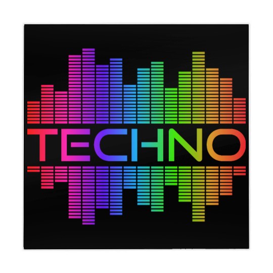 Techno Music Rainbow Spectrum Hard Dark Acid Mahjong Mats