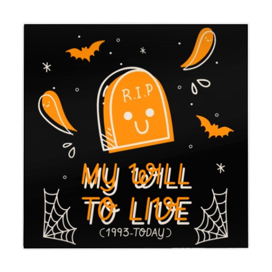 My will to live 1993 today halloween tombstone fun Mahjong Mats
