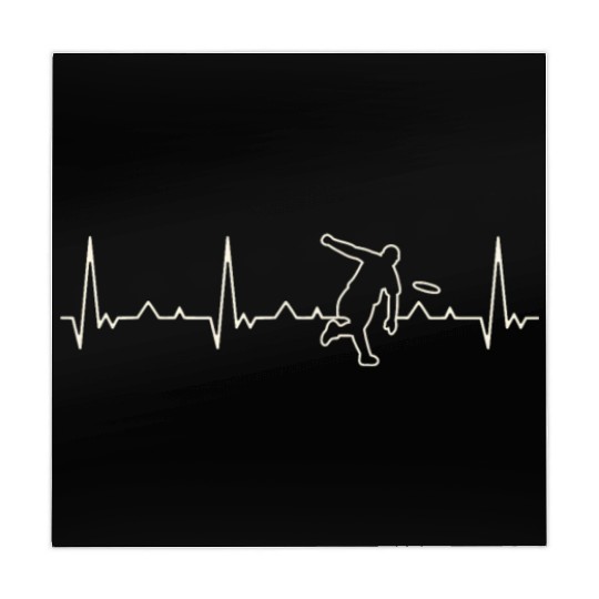 Frisbee Throw Ultimate Disc Golf. Heart. Love. Mahjong Mats