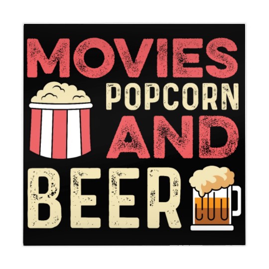 Movie Popcorn Beer Movie Critic Gift Mahjong Mats