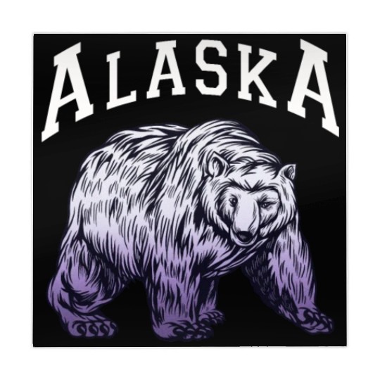 Alaska Gift USA Natur Bär Denali Grizzly Wald Mahjong Mats