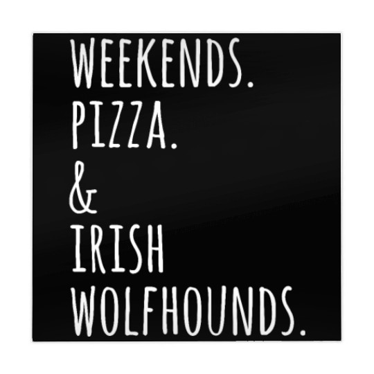 Weekends Pizza And Irish Wolfhound Mahjong Mats
