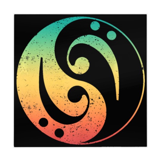 Ying Yang Bass Guitar Player Mahjong Mats