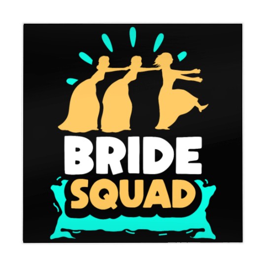 Bride Squad Wedding Bachelorette Party Cute Mahjong Mats