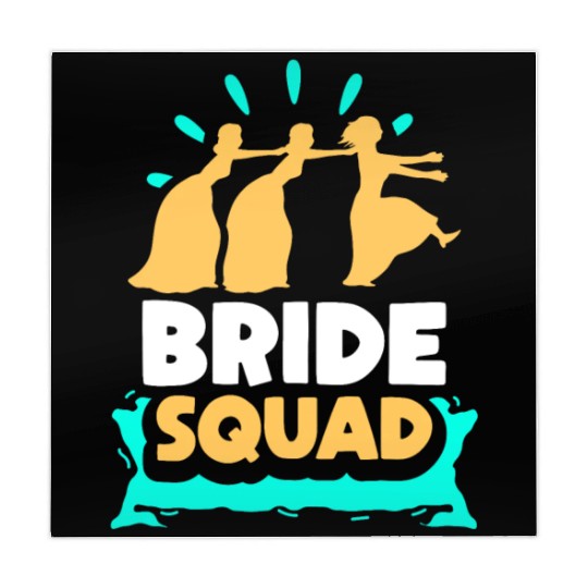 Bride Squad Wedding Bachelorette Party Cute Mahjong Mats