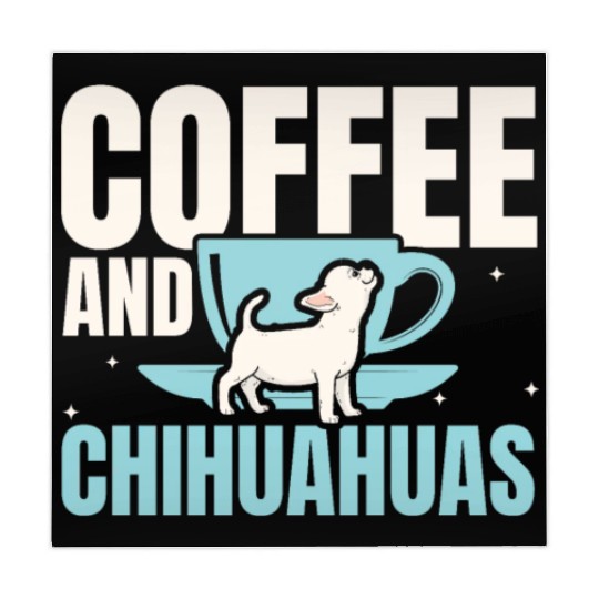 Coffee And Chihuahuas Caffeine Lover Dog Owner Mahjong Mats