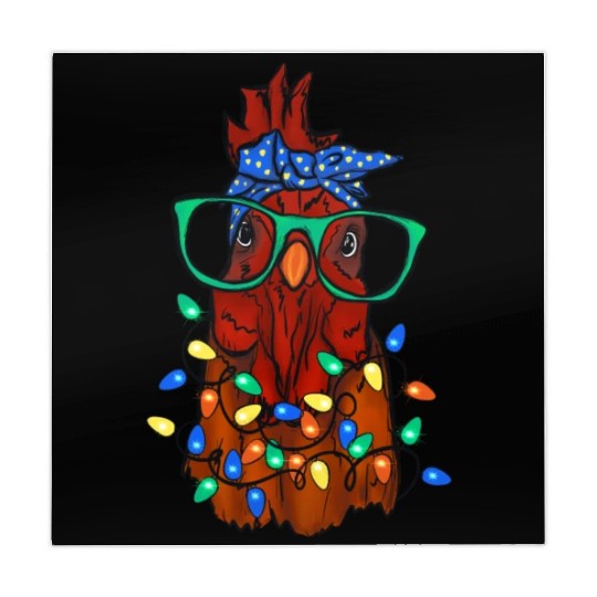 Funny Chicken Farmer Women Christmas Mahjong Mats