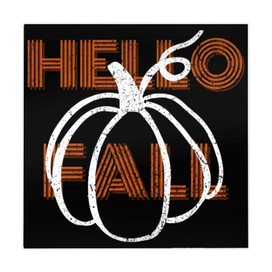 Hello Fall Cute Nature Autumn Pumpkins Mahjong Mats