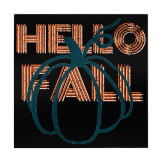 Hello Fall Cute Nature Autumn Pumpkins Mahjong Mats