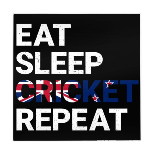 Eat Sleep Cricket Repeat NZ Flag Sports Gift Mahjong Mats
