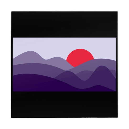 Minimalist Sun Cyber Grape Purple Mahjong Mats