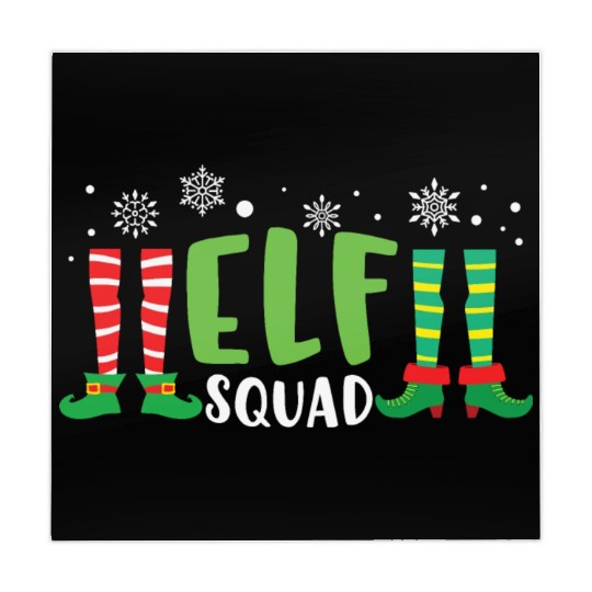 Elf Squad Santa Helpers Watching xmas Mahjong Mats