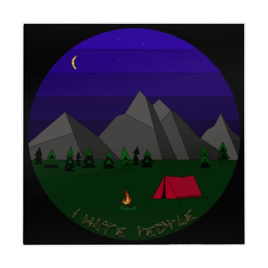 I hate People camping Mahjong Mats