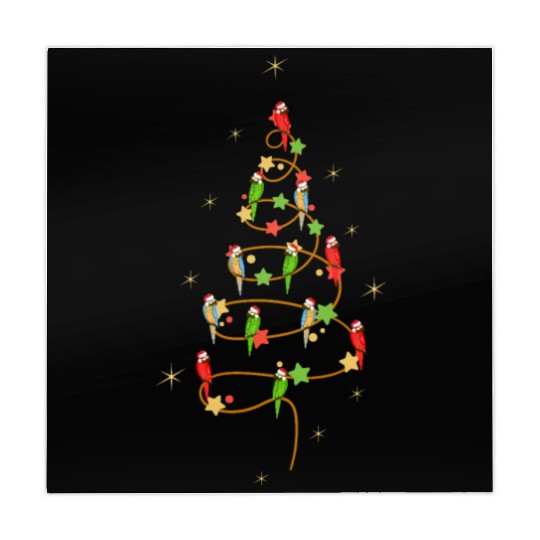 MACAWS CHRISTMAS TREE FOR MACAW AND PARROT LOVERS Mahjong Mats