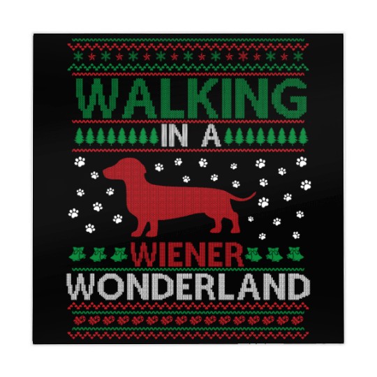 Walking in a Weiner Wonderland Funny Christmas Awe Mahjong Mats