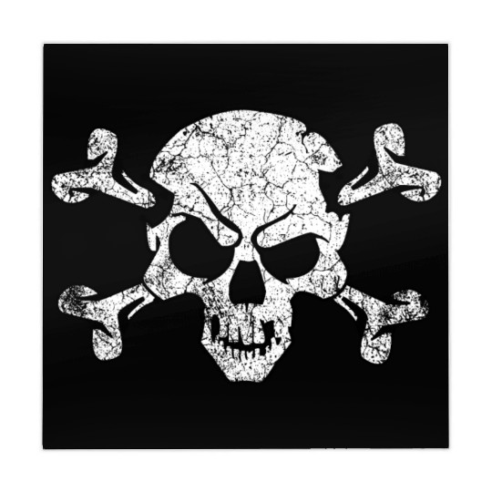 Grunge Pirate Skull And Crossbones Mahjong Mats
