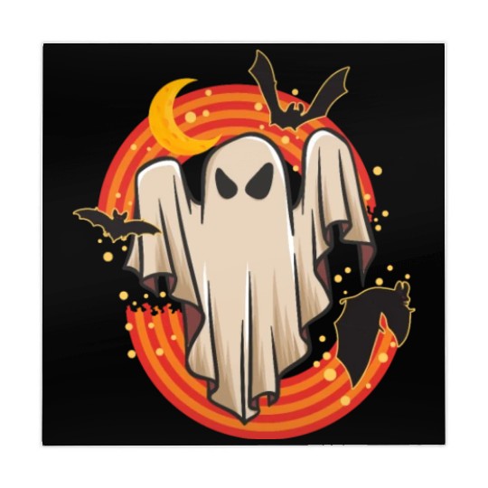 Halloween Theme Cute Ghost Bat Rainbow Coffee Mahjong Mats