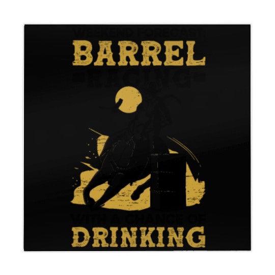 Barrel Racing Drink Beer Rodeo Equestrian Horse Mahjong Mats