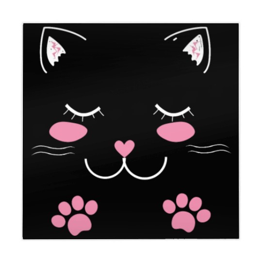 Adorable cat face Mahjong Mats