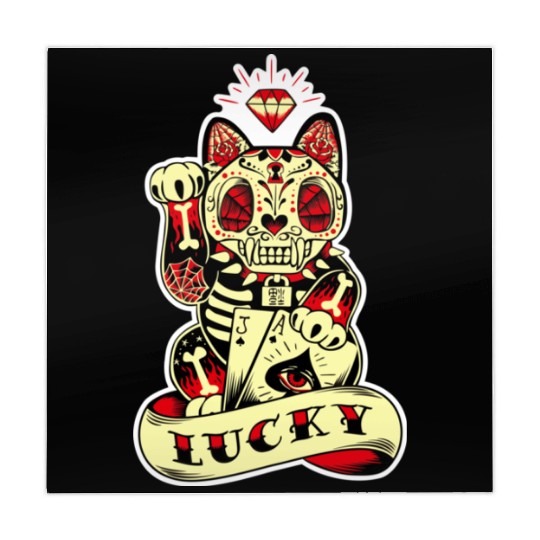 lucky cat Skull Candy Mahjong Mats