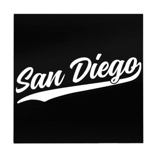 San Diego California Cool Ca Retro 1970S White Tex Mahjong Mats