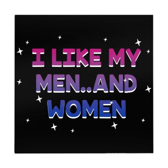 I Like My Men and Women Bisexual LGBTQ Bi Pride Mahjong Mats