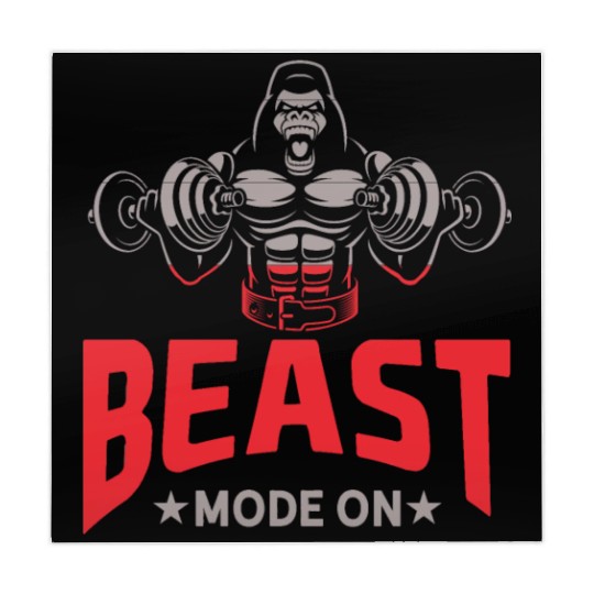 Gorilla Bodybuilding Beast Gym Motivation Mahjong Mats