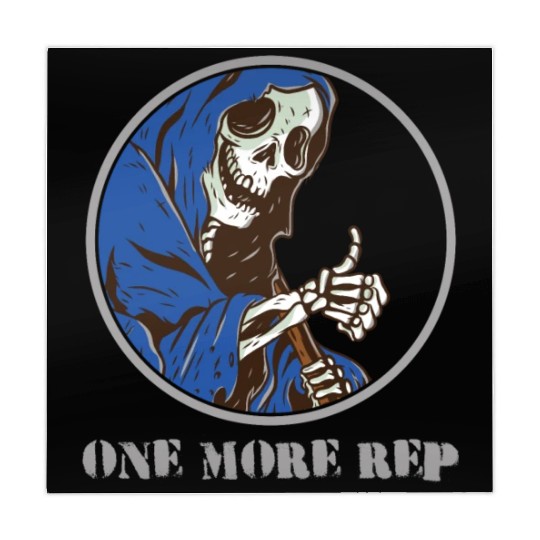Grim Reaper Weightlifting Gym Workout Humor Mahjong Mats