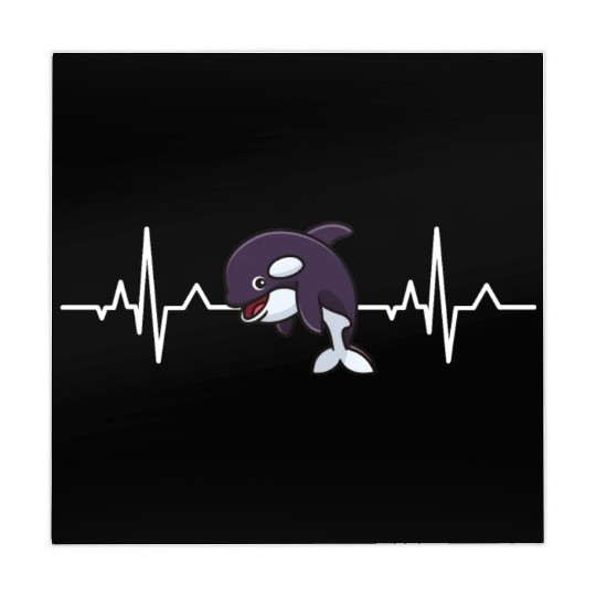 Killerwhale Predator Animal Gift Heartbeat Orca Mahjong Mats