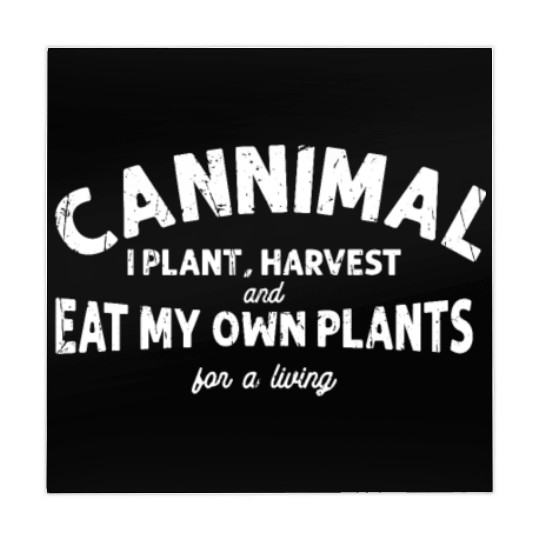 Cannimal. I plant, harvest and eat my own plants Mahjong Mats