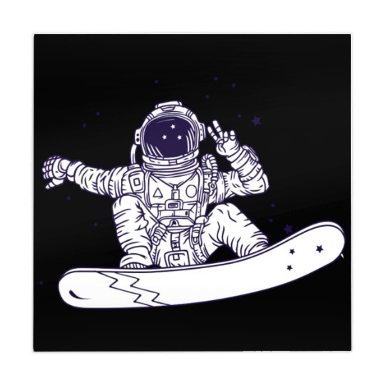 Snowboarding Astronaut Mahjong Mats
