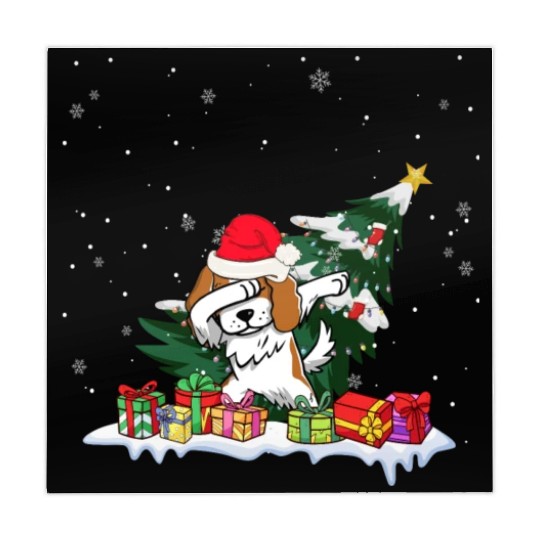 Saint Bernard Christmas Dabbing Santa Xmas Pajama Mahjong Mats