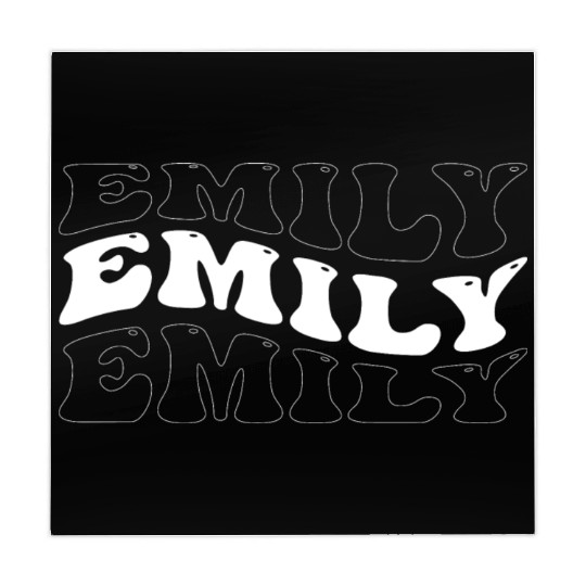 Funny Emily Groovy 4 Men Women Cool Emily Tie Dye Mahjong Mats