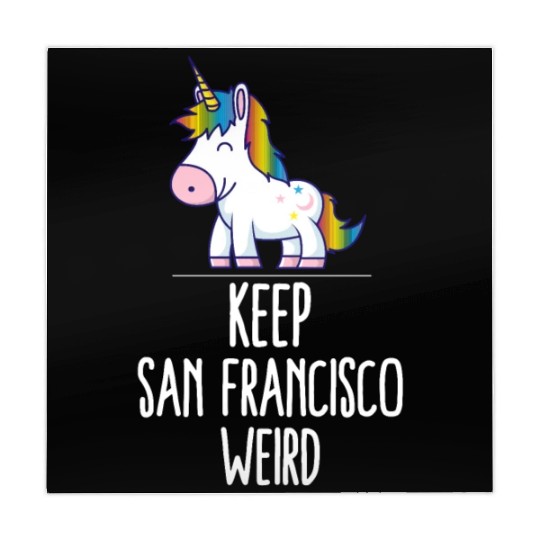 Keep San Francisco Weird Unicorn Liberal Eccentric Mahjong Mats