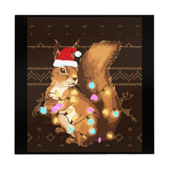 Squirrel Lover Squirrel Ugly Christmas Xmas Mahjong Mats