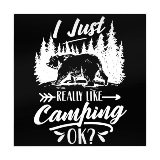 I Just Really Like Camping Ok Camper Lover Camp Mahjong Mats