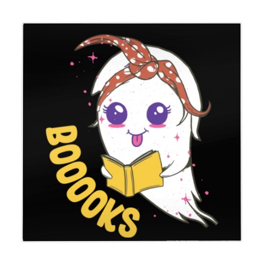 Cute Ghost Book Reading for teacher booooks Mahjong Mats