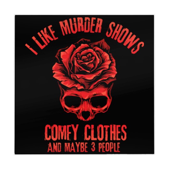 I Like Murder Shows Comfy Clothes Mahjong Mats