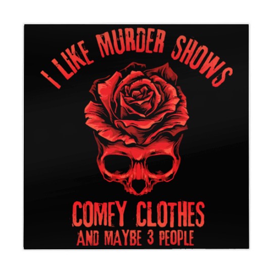 I Like Murder Shows Comfy Clothes Mahjong Mats