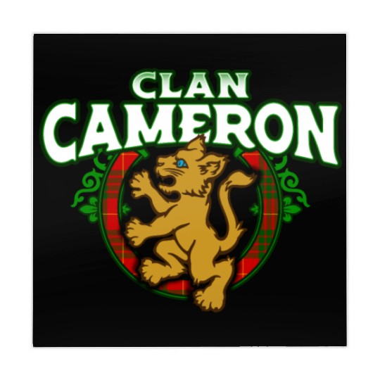 Clan Cameron Cute Baby Lion Rampant Kitten Mahjong Mats