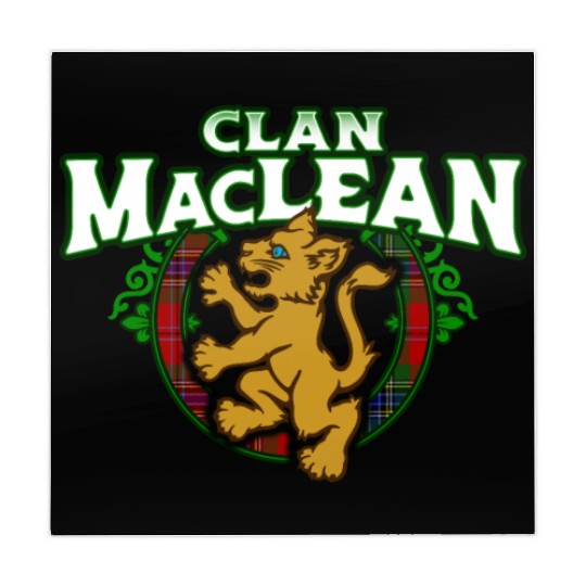 Clan MacLean Cute Baby Lion Rampant Kitten Mahjong Mats