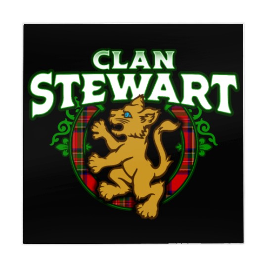 Clan Stewart Cute Baby Lion Rampant Kitten Mahjong Mats