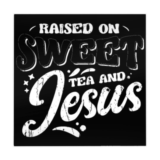 Raised on sweet tea and jesus - tea Mahjong Mats