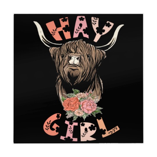 Hay Girl Highland Cow Grass Puppy Cow Whisperer Mahjong Mats