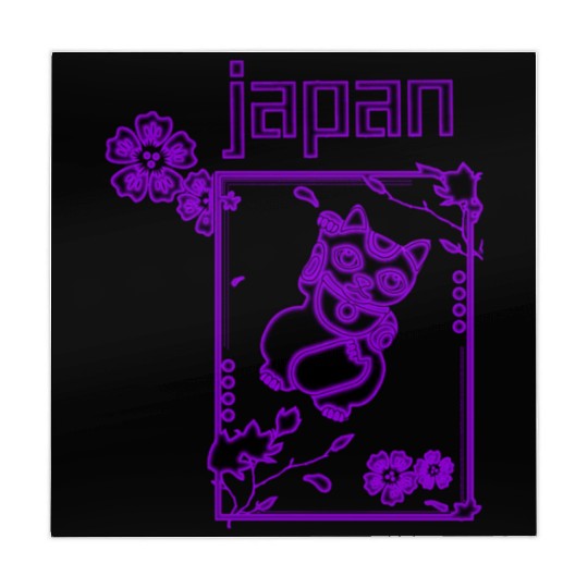 Japan Neon lucky Cat Mahjong Mats