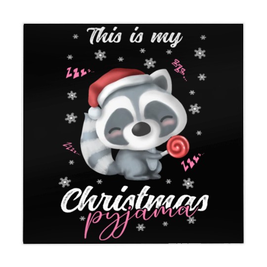 Winter Christmas Pyjama Raccoon Mahjong Mats